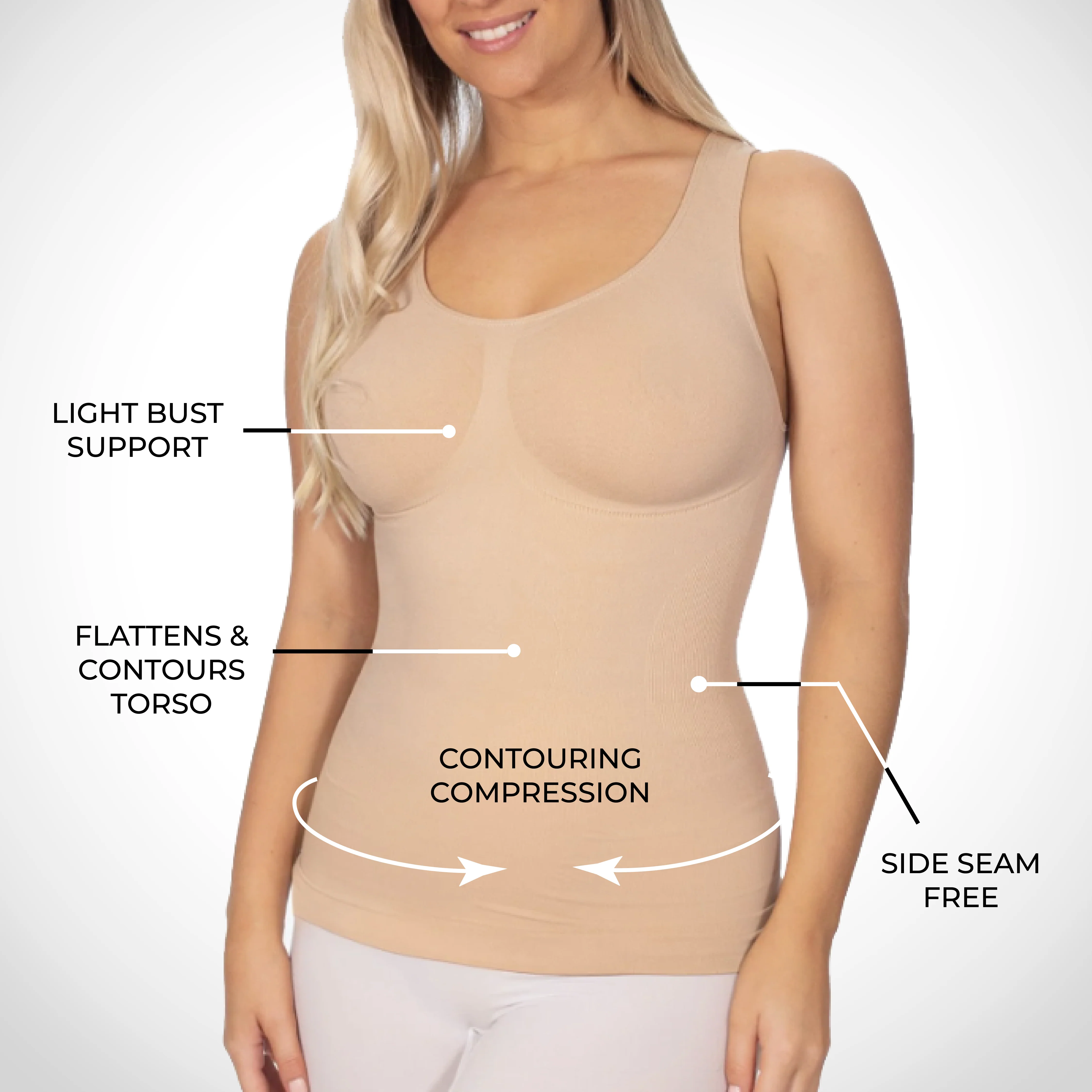 Sport Compression Shaping Tank - Image 3