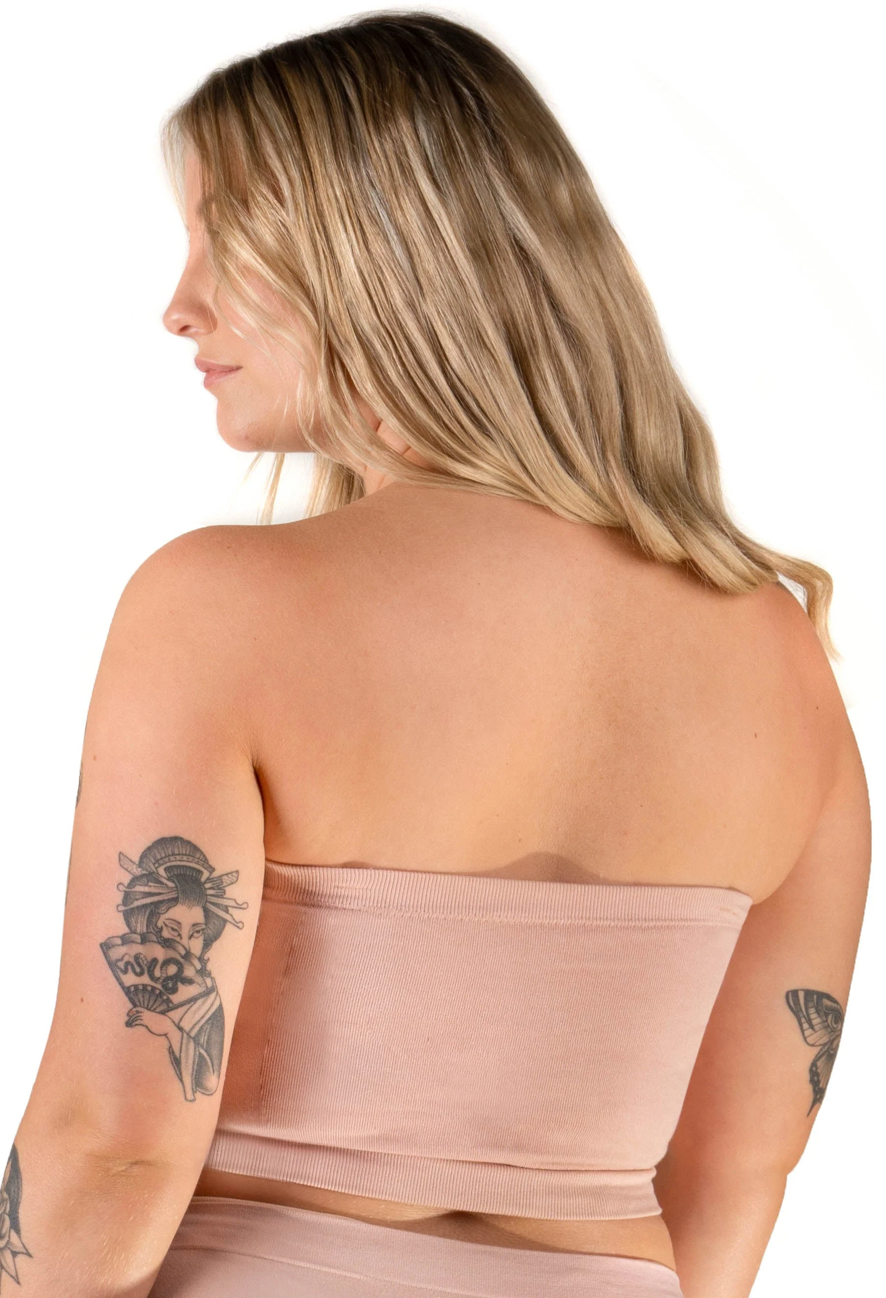 Full Bust Bamboo Strapless Maternity & Nursing Wire Free ﻿Bra - Image 2