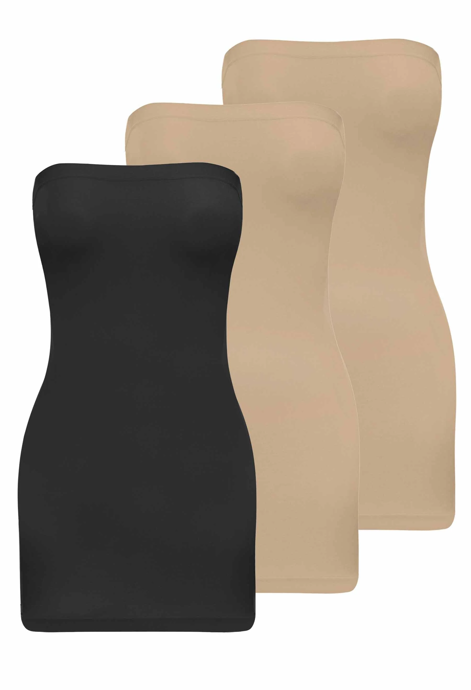 Strapless Mini Slip/Skirt - 3 Pack - Image 15