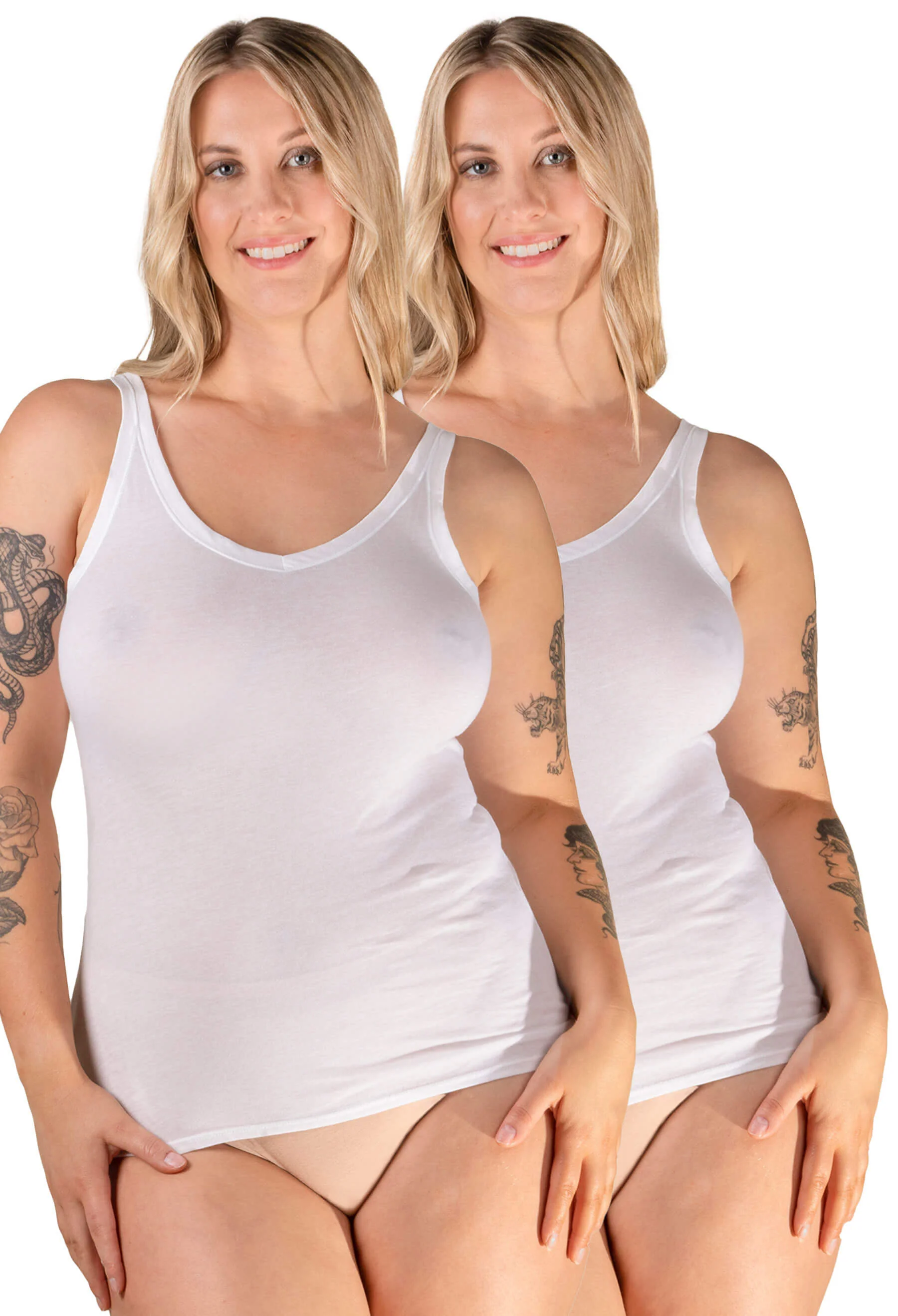 Superfine 100% Cotton Camisole - 2 Pack - Image 6