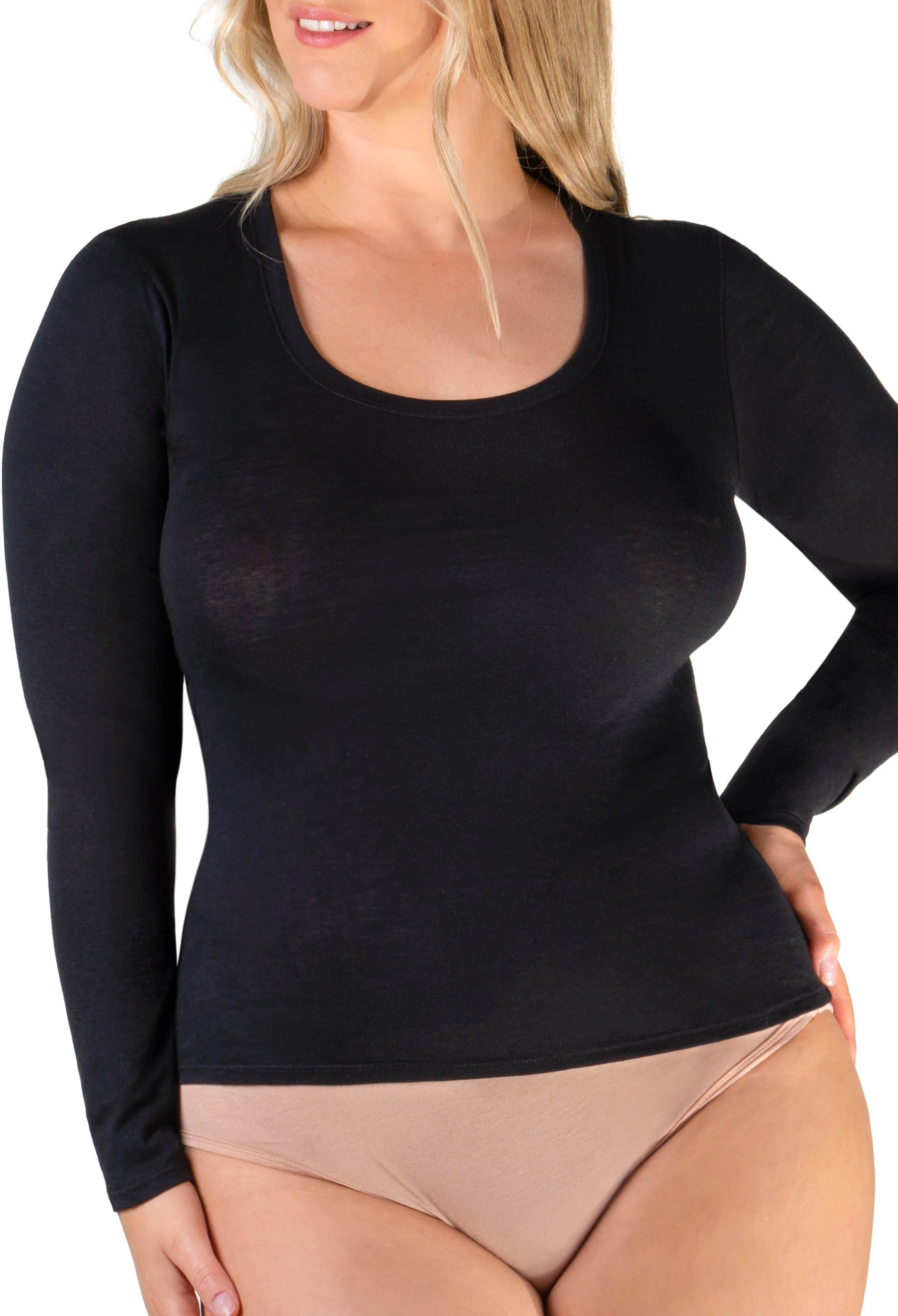 Superfine 100% Cotton Long Sleeve Top - 4 Pack - Image 10