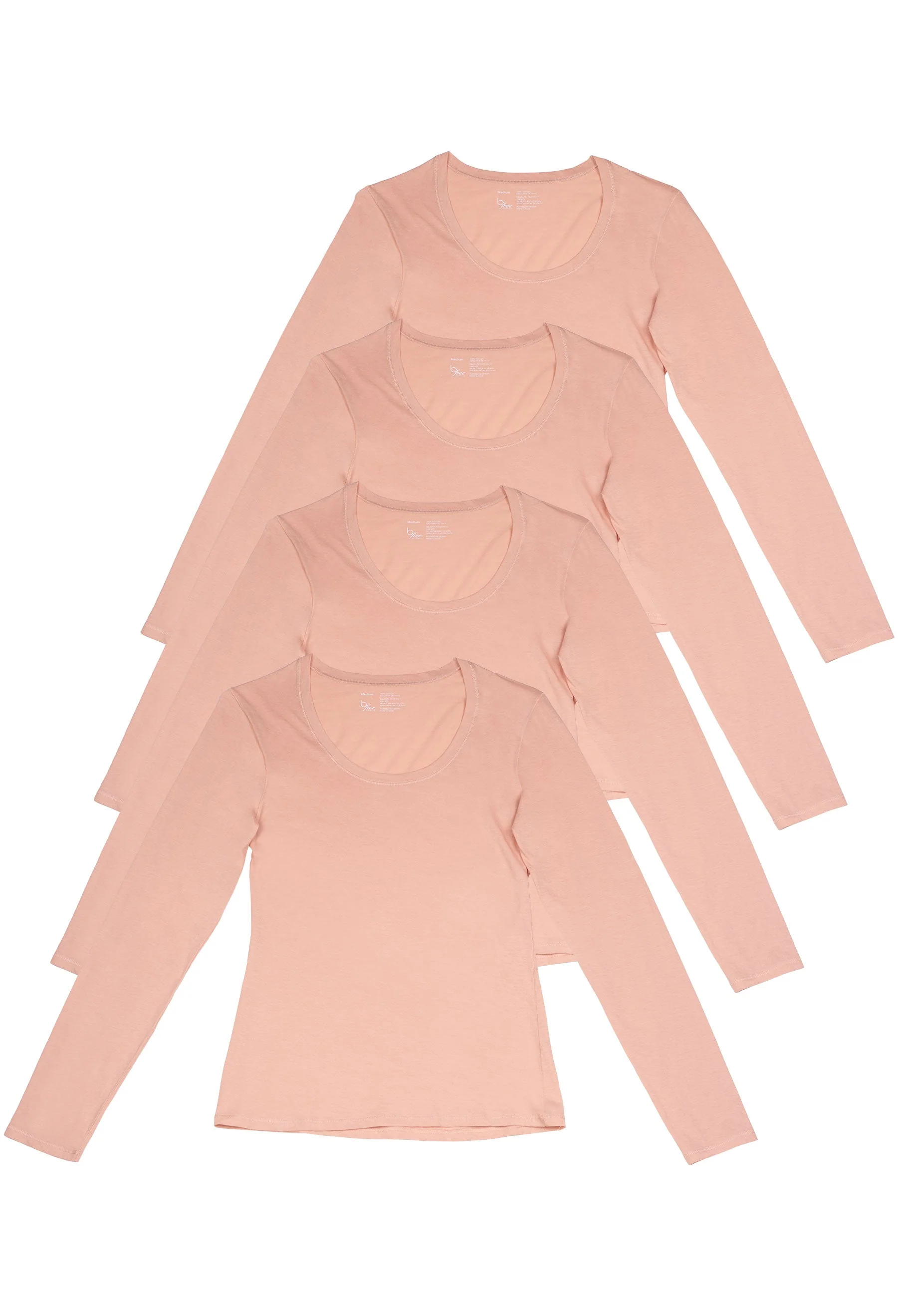 Superfine 100% Cotton Long Sleeve Top - 4 Pack - Image 15
