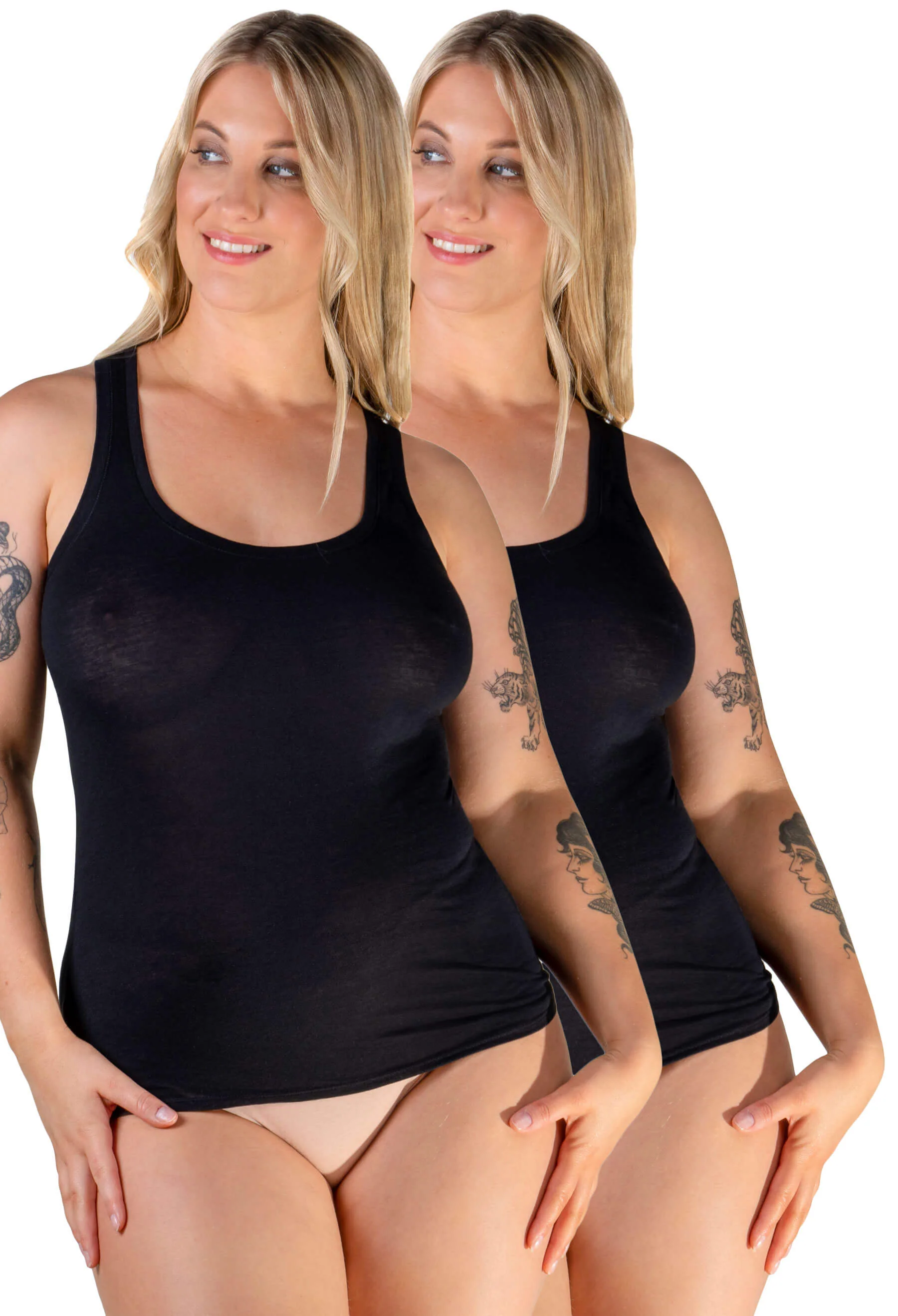 Superfine 100% Cotton Tank Top - 2 Pack - Image 6
