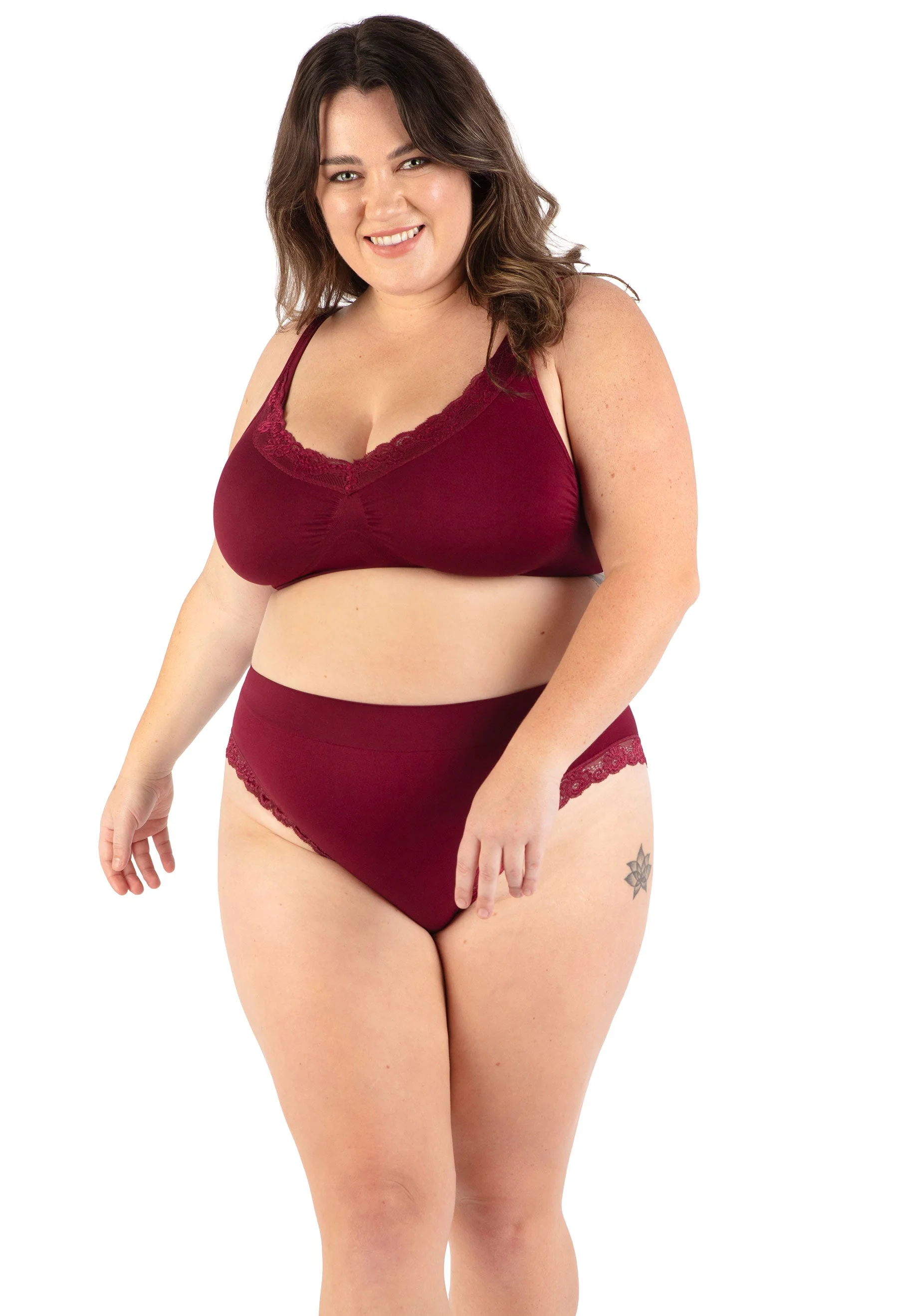 Lace Minimiser Wire Free Bra - Travel Bra - Image 11
