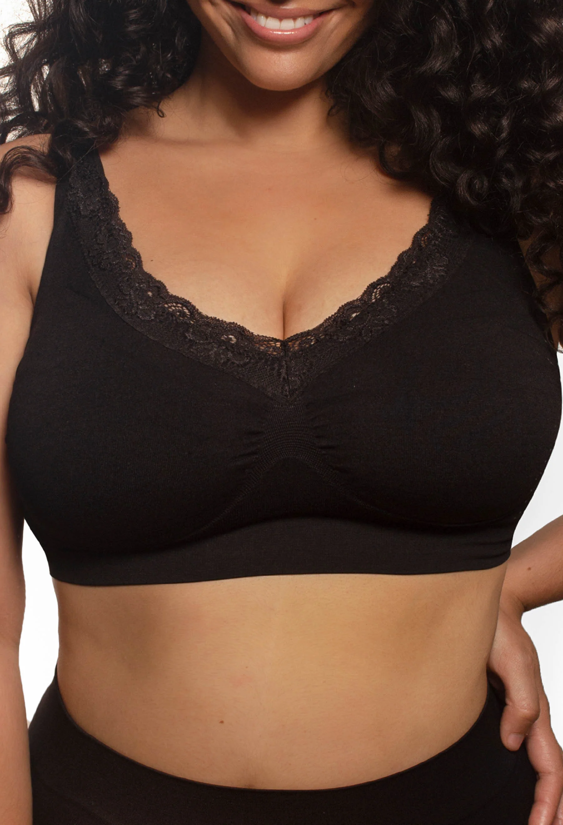 Lace Minimiser Wire Free Bra - Travel Bra - Image 2