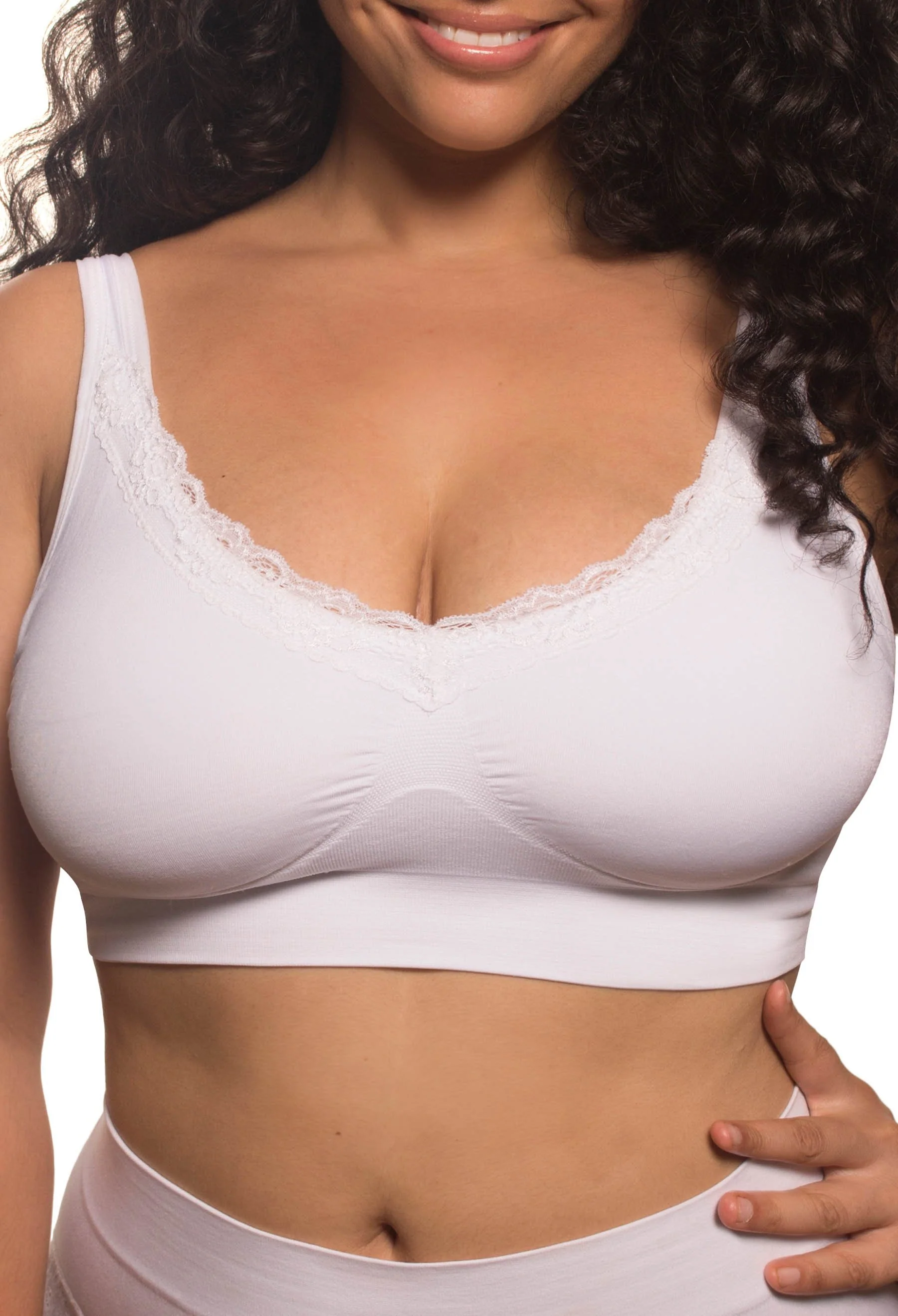 Lace Minimiser Wire Free Bra - Travel Bra - Image 4