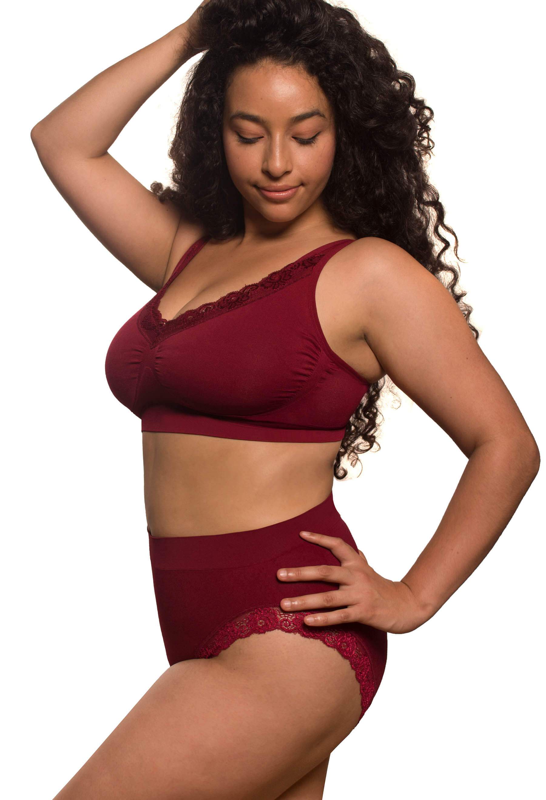 Lace Minimiser Wire Free Bra - Travel Bra - Image 8