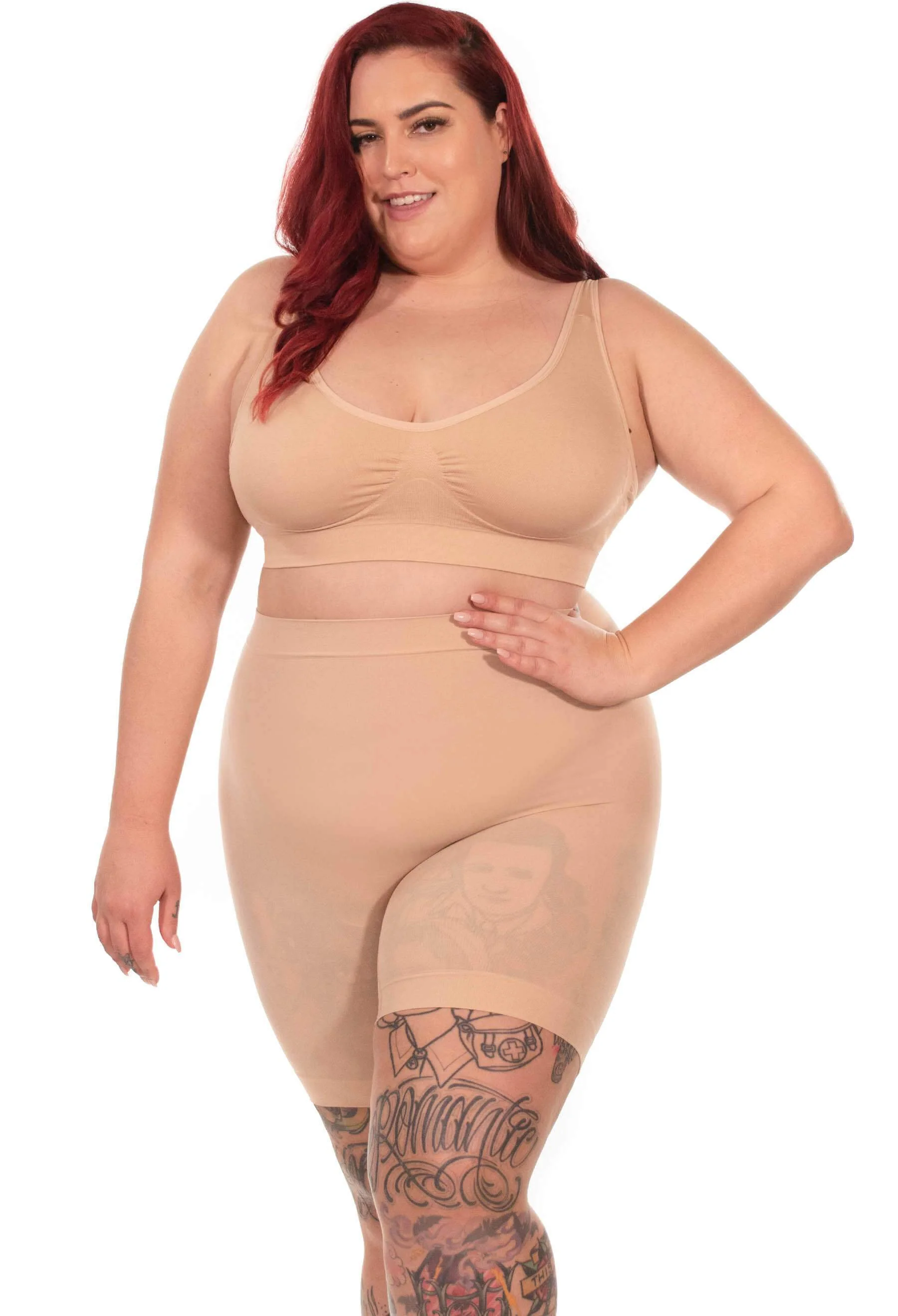 All-Over Tummy & Thigh Firm Control Shaping Shorts - 3 Pack - Image 6