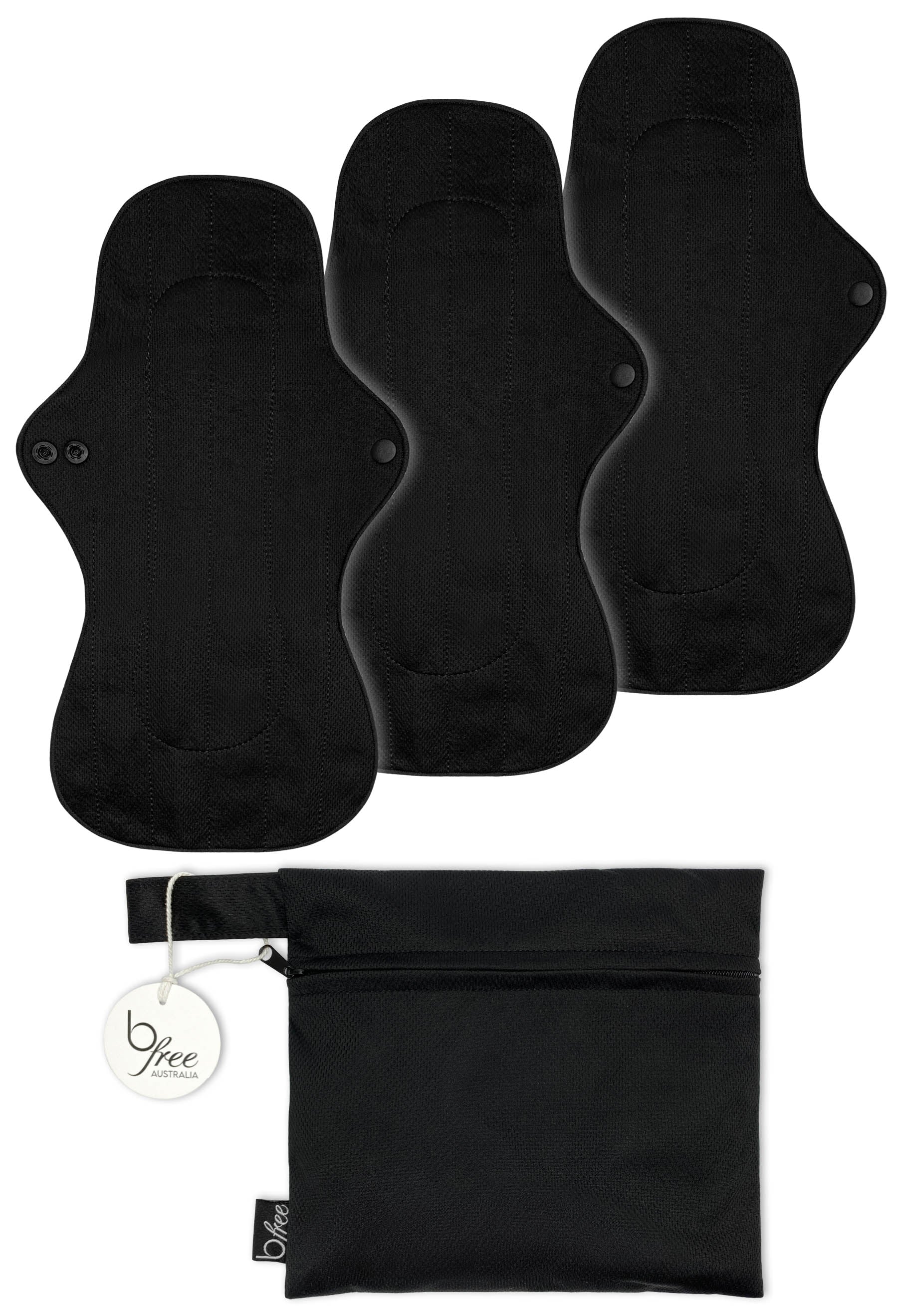 Ultra Thin XL Reusable Panty Liner with Wings - 3 Pack